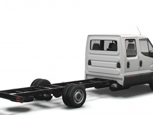 iveco daily crew cab l5 chassis 2022 3D 모델
