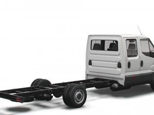 iveco daily crew cab l5 chassis 2022 3D Model
