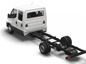 iveco daily crew cab l5 chassis 2022 3D 모델