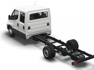 iveco daily crew cab l5 chassis 2022 3D Model