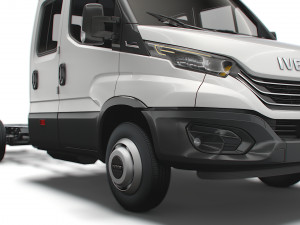 iveco daily crew cab l5 chassis 2022 3D 모델