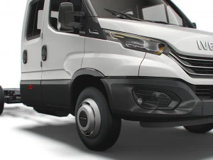 iveco daily crew cab l5 chassis 2022 3D Model