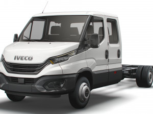 iveco daily crew cab l5 chassis 2022 3D 모델
