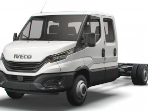 iveco daily crew cab l5 chassis 2022 3D Model