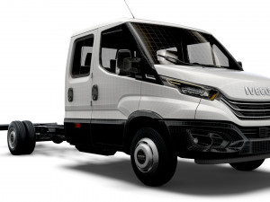 iveco daily crew cab l5 chassis 2022 3D 모델