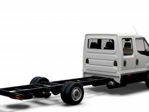 iveco daily crew cab l5 chassis 2022 3D 모델
