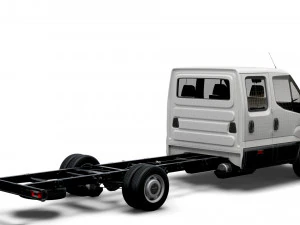 iveco daily crew cab l5 chassis 2022 3D Model