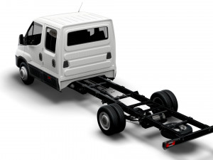 iveco daily crew cab l5 chassis 2022 3D 모델