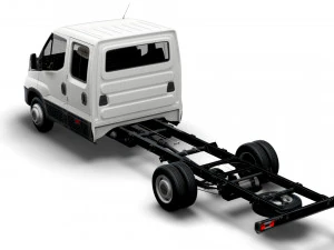 iveco daily crew cab l5 chassis 2022 3D Model
