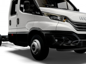 iveco daily crew cab l5 chassis 2022 3D 모델