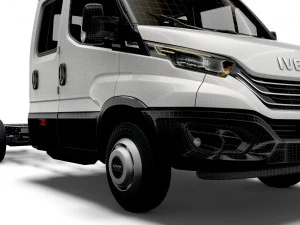iveco daily crew cab l5 chassis 2022 3D Model