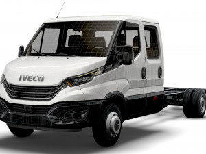 iveco daily crew cab l5 chassis 2022 3D 모델