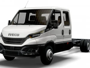 iveco daily crew cab l5 chassis 2022 3D Model