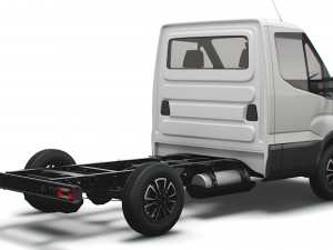 iveco daily single cab l1 chassis 2022 3D Модель