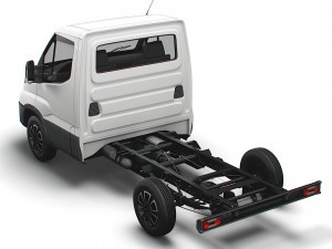 iveco daily single cab l1 chassis 2022 3D Модель