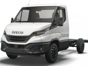 iveco daily single cab l1 chassis 2022 3D Model