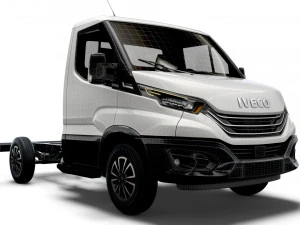 iveco daily single cab l1 chassis 2022 3D Model