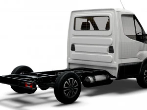 iveco daily single cab l1 chassis 2022 3D Model