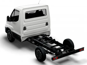 iveco daily single cab l1 chassis 2022 3D Model
