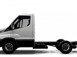 iveco daily single cab l1 chassis 2022 3D Model
