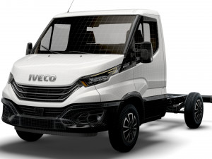 iveco daily single cab l1 chassis 2022 3D Модель