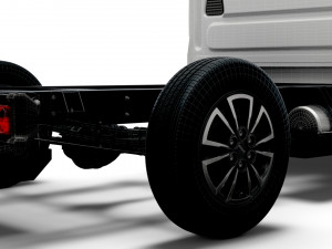 iveco daily single cab l1 chassis 2022 3D Модель