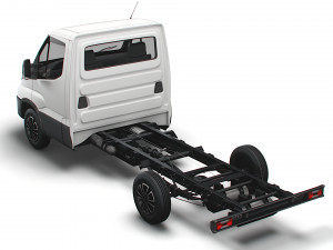 iveco daily single cab l2 chassis 2022 Model 3D