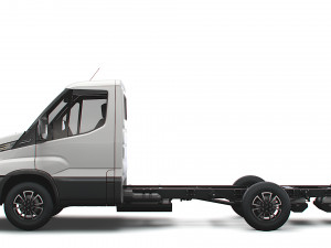 iveco daily single cab l2 chassis 2022 Model 3D