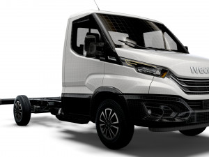 iveco daily single cab l2 chassis 2022 Model 3D