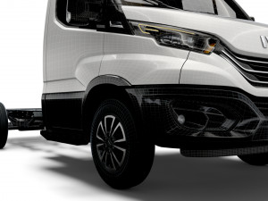 iveco daily single cab l2 chassis 2022 Model 3D