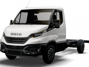 iveco daily single cab l2 chassis 2022 Model 3D