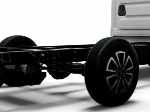 iveco daily single cab l2 chassis 2022 Model 3D