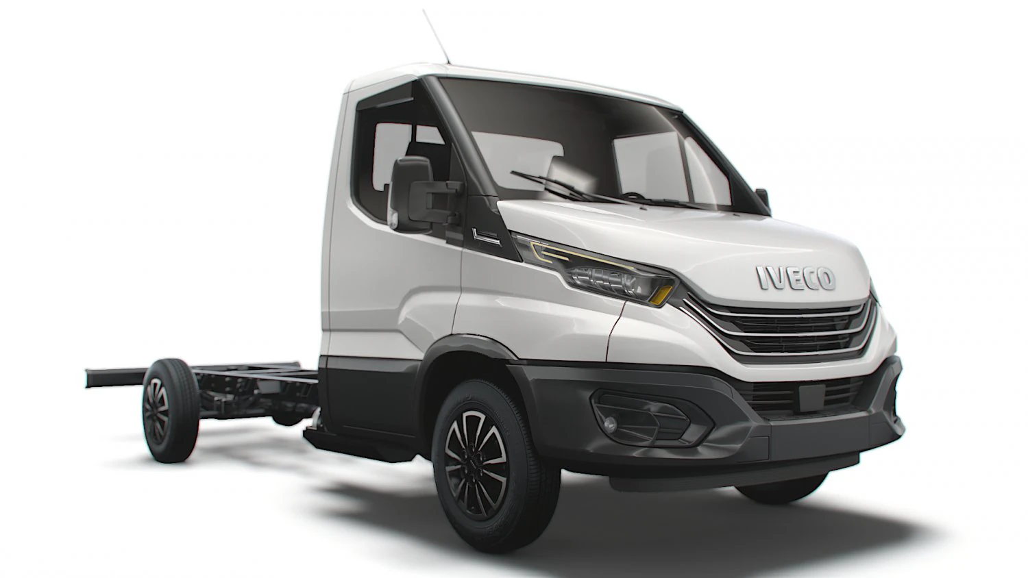 Iveco daily single cab l3 chassis 2022 3D Model .c4d .max .obj .3ds .fbx .stl .blend 