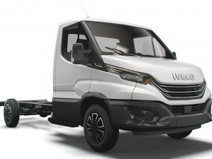 iveco daily single cab l3 chassis 2022 3D 模型