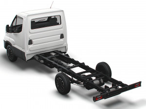 iveco daily single cab l3 chassis 2022 3D Model