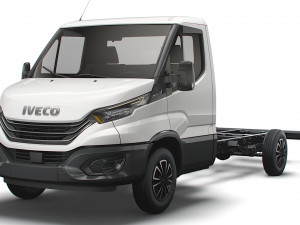 iveco daily single cab l3 chassis 2022 3D Model