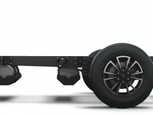 iveco daily single cab l3 chassis 2022 3D Model