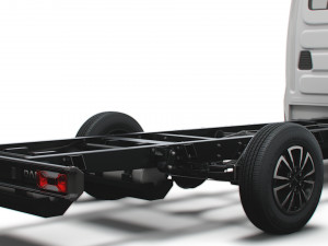 iveco daily single cab l3 chassis 2022 3D Model