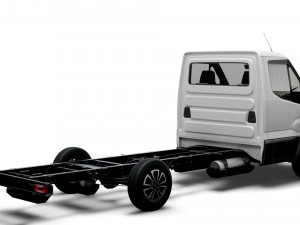 iveco daily single cab l3 chassis 2022 3D Model