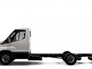 iveco daily single cab l3 chassis 2022 3D Model