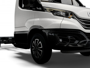 iveco daily single cab l3 chassis 2022 3D Model
