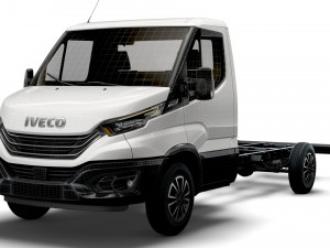 iveco daily single cab l3 chassis 2022 3D Model