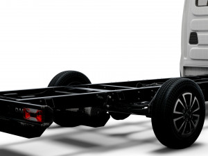 iveco daily single cab l3 chassis 2022 3D Model