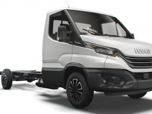 iveco daily single cab l4 chassis 2022 3D Model