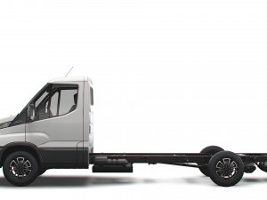 iveco daily single cab l4 chassis 2022 3D 模型