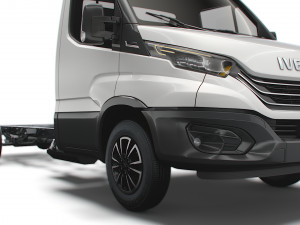 iveco daily single cab l4 chassis 2022 3D 模型