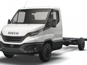 iveco daily single cab l4 chassis 2022 3D 模型