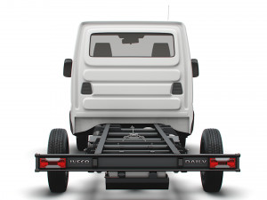 iveco daily single cab l4 chassis 2022 3D 模型