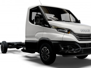 iveco daily single cab l4 chassis 2022 3D 模型