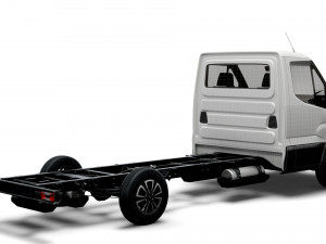 iveco daily single cab l4 chassis 2022 3D 模型